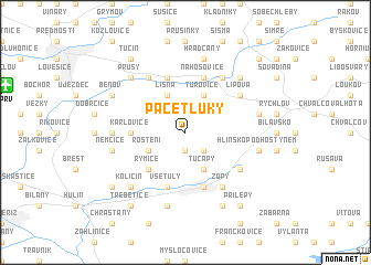map of Pacetluky