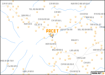 map of Pacet