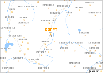 map of Pacet