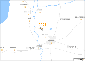 map of Pace