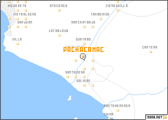 map of Pachacamac