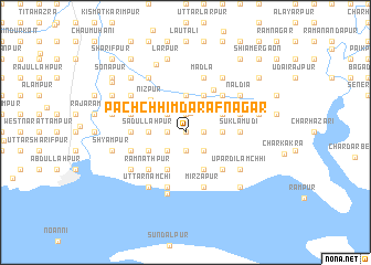 map of Pachchhim Darāfnagar