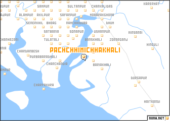 map of Pachchhim Ichhākhāli