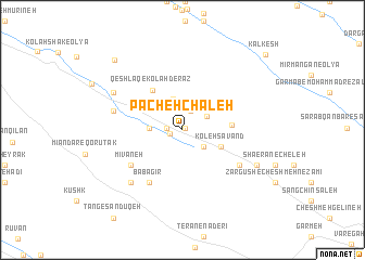 map of Pācheh Chaleh