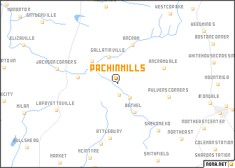 map of Pachin Mills