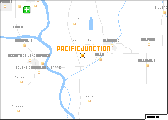 map of Pacific Junction