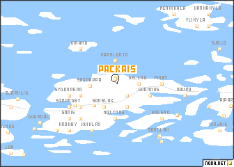 map of Packais