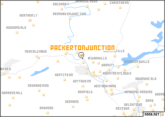 map of Packerton Junction