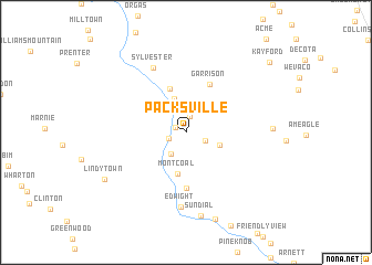 map of Packsville