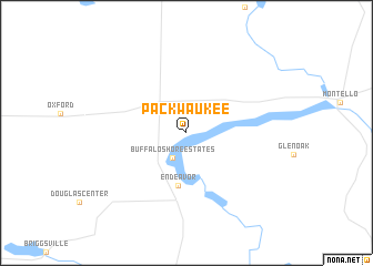 map of Packwaukee