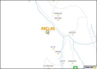 map of Paclas