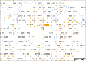 map of Pác Nậm