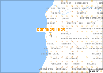 map of Paço das Ilhas