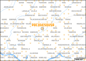 map of Paço de Sousa