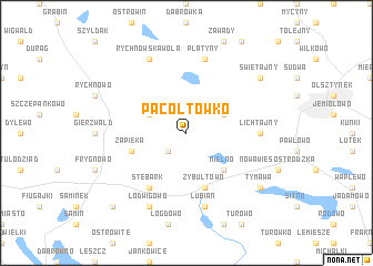 map of Pacółtówko