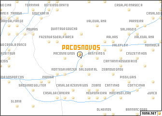 map of Paços Novos