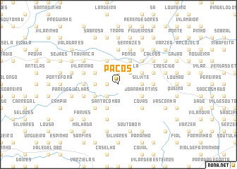 map of Paços