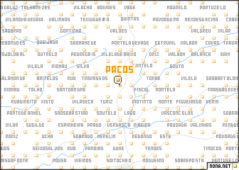 map of Paços