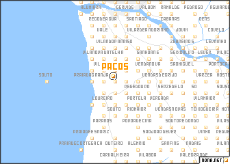 map of Paços