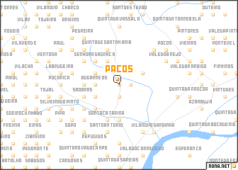 map of Paços