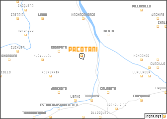 map of Pacotani