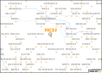 map of Pacov