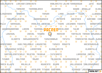 map of Pacrén