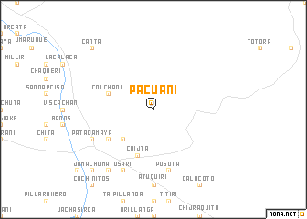 map of Pacuani