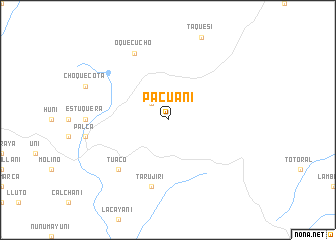 map of Pacuani