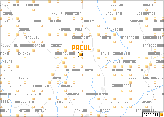 map of Pacul