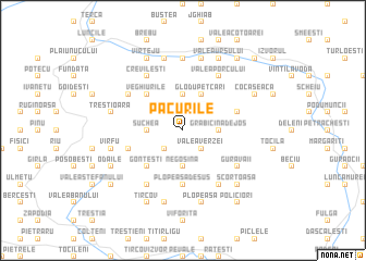 map of Păcurile