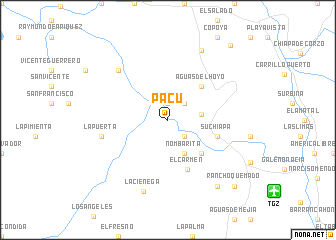 map of Pacú