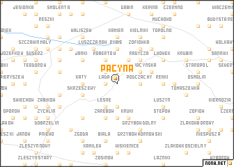 map of Pacyna