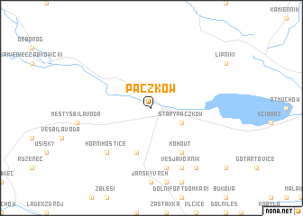 map of Paczków