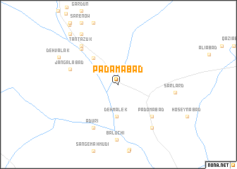 map of Padāmābād