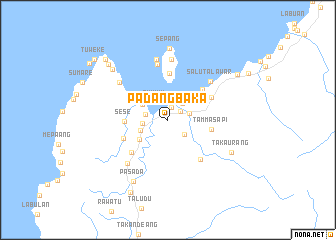 map of Padangbaka