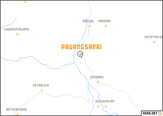 map of Padangsarai