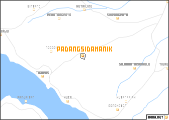 map of Padangsidamanik