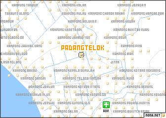 map of Padang Telok