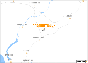 map of Padangtujuh