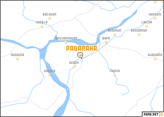 map of Padarāha