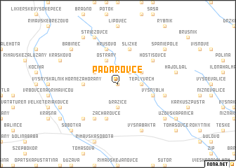 map of Padarovce
