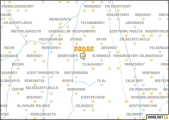 map of Padár