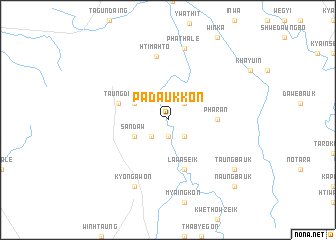 map of Padaukkon