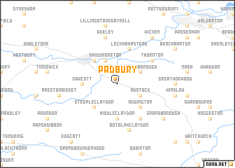 map of Padbury