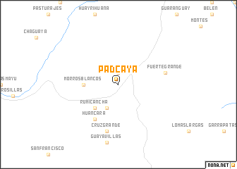map of Padcaya