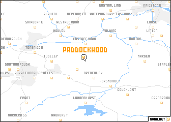 map of Paddock Wood