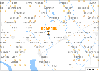 map of Padegaw