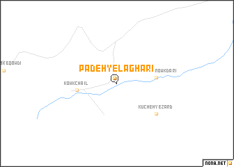 map of Padeh-ye Lāgharī