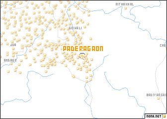 map of Paderāgaon